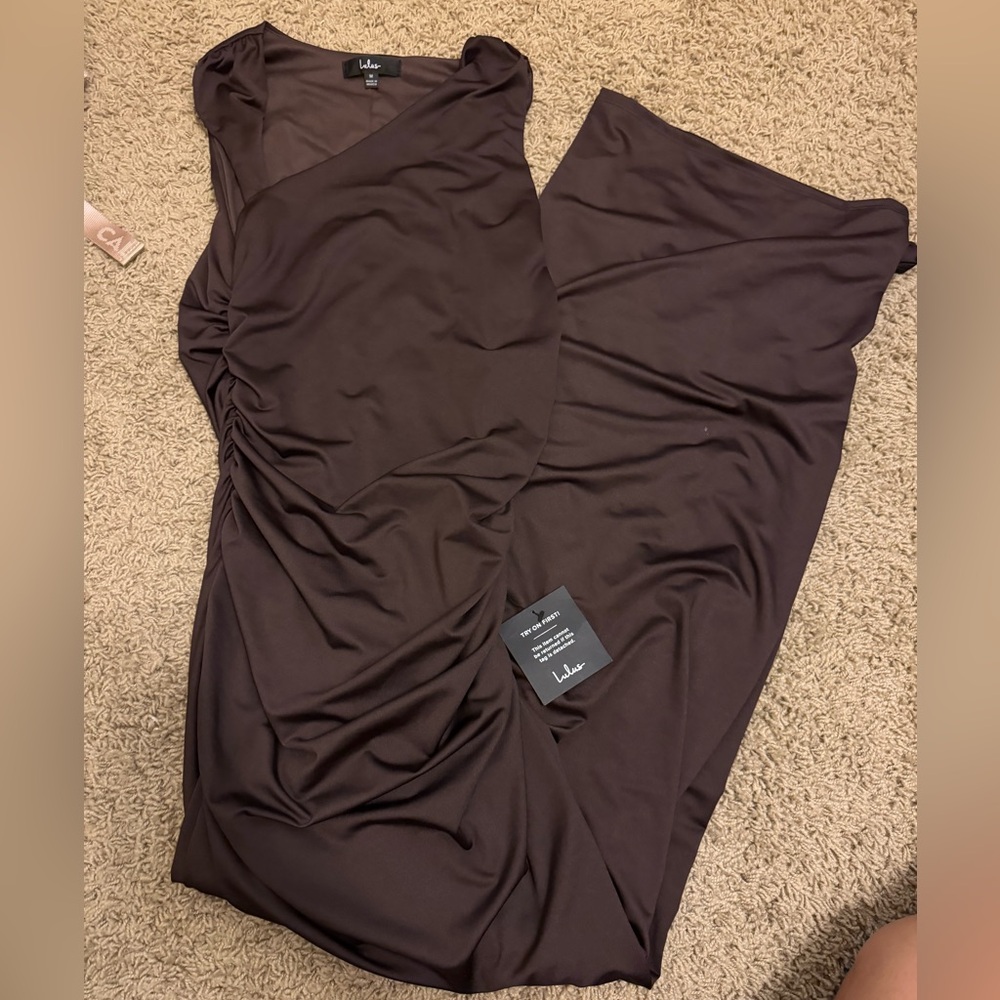 Elegant Brown Maxi Dress